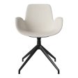 Seed Armchair - Upholstered - 4 - Star Base w  Gliders - Black Lacquered Steel Online now