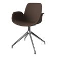 Seed Armchair - Upholstered - 4 - Star Base w  Gliders - Chrome Supply