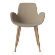 Seed Dining Armchair - Upholstered - Oiled Oak Base Discount