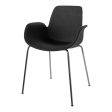 Seed Dining Armchair - Upholstered -  Chrome Base Online