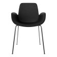 Seed Dining Armchair - Upholstered -  Chrome Base Online