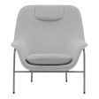 Drape High Lounge Chair w  Headrest - Steel Legs Online