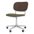 Co Office Chair - Seat Upholstered - Swivel Base w  Castors Fashion