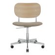 Co Office Chair - Seat Upholstered - Swivel Base w  Castors Fashion