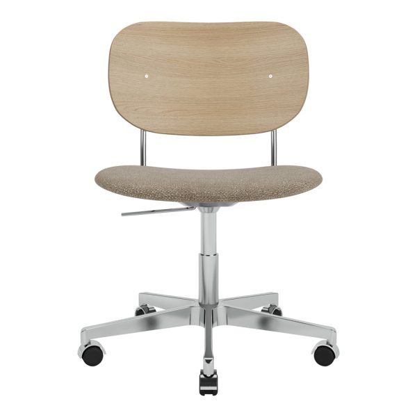 Co Office Chair - Seat Upholstered - Swivel Base w  Castors Fashion