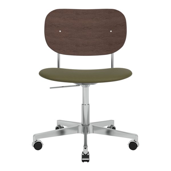 Co Office Chair - Seat Upholstered - Swivel Base w  Castors Fashion