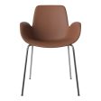 Seed Dining Armchair - Upholstered -  Chrome Base Online