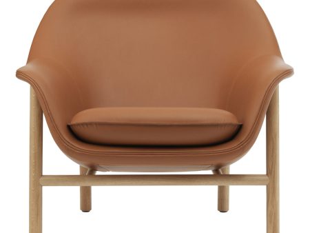 Drape Low Lounge Chair - Wood Legs Supply