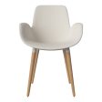 Seed Dining Armchair - Upholstered - Oiled Oak Base Discount