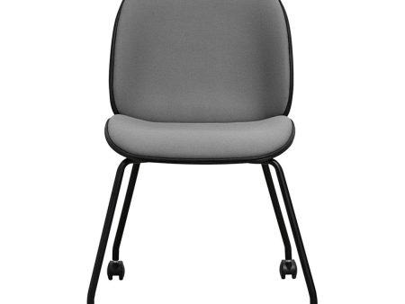 Beetle Meeting Chair - 4 Legs w  Castors - Front Upholstered Online Sale