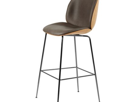 Beetle Bar Chair - Front Upholstered - 77 - Conic Base - 3D Veneer Shell Hot on Sale