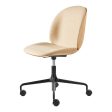 Beetle Meeting Chair - 4-Star Base w  Castors - Height Adjustable - Front Upholstered - Veneer Shell Sale