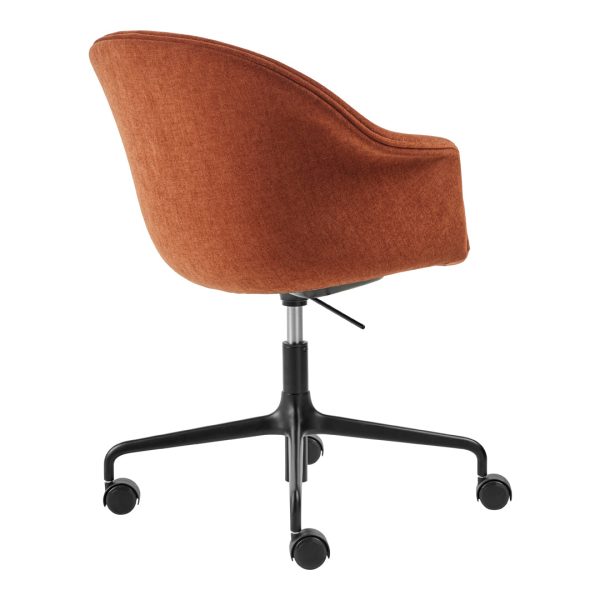 Bat Meeting Chair - 4-Star Base w  Castors - Height Adjustable - Fully Upholstered Hot on Sale