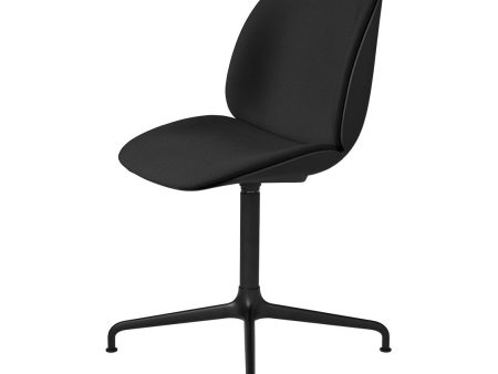 Beetle Meeting Chair - Black 4-Star Swivel Base - Front Upholstered Hot on Sale