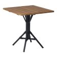 Nicole Square Cafe Table - Teak on Sale