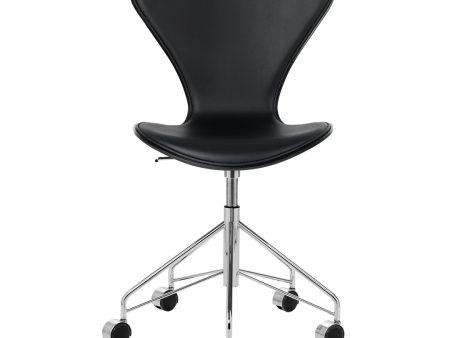 Series 7 Swivel Chair 3117 - Lacquered - Front Upholstered For Discount