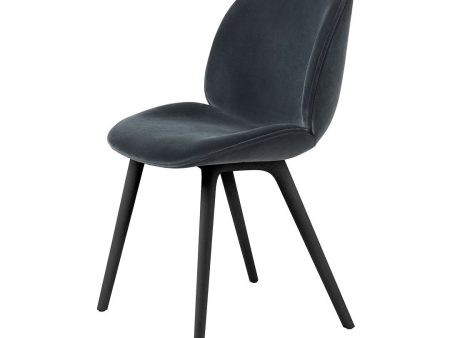 Beetle Dining Chair - Fully Upholstered - Black Plastic Base on Sale