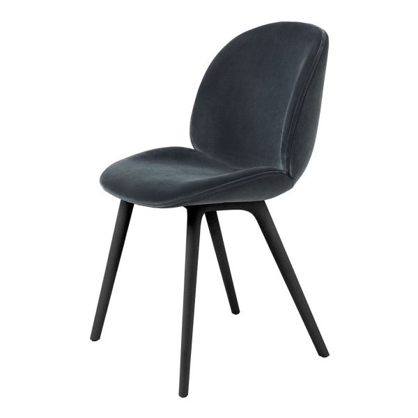 Beetle Dining Chair - Fully Upholstered - Black Plastic Base on Sale