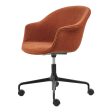 Bat Meeting Chair - 4-Star Base w  Castors - Height Adjustable - Fully Upholstered Hot on Sale