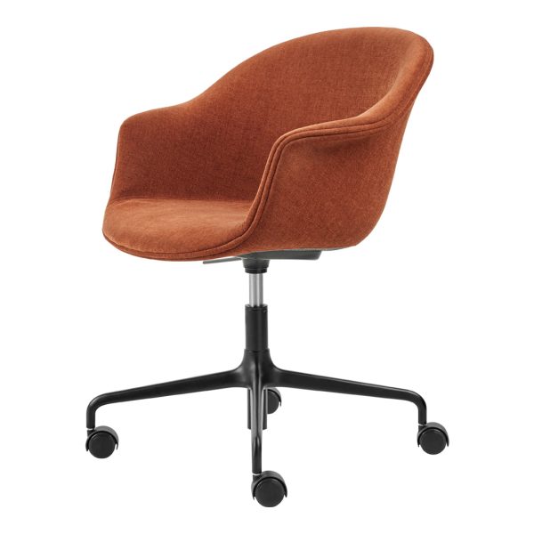 Bat Meeting Chair - 4-Star Base w  Castors - Height Adjustable - Fully Upholstered Hot on Sale