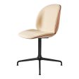 Beetle Meeting Chair - Front Upholstered - 4-Star Aluminum Base - 3D Veneer Shell Online now