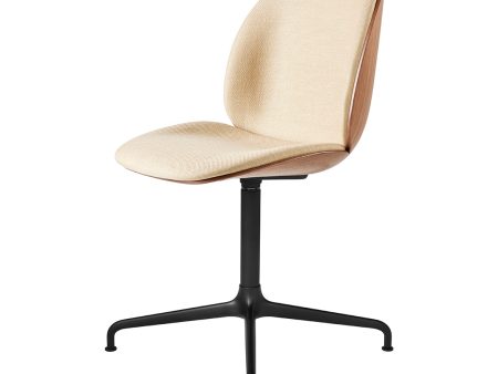 Beetle Meeting Chair - Front Upholstered - 4-Star Aluminum Base - 3D Veneer Shell Online now