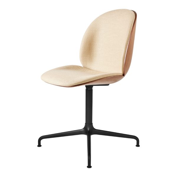 Beetle Meeting Chair - Front Upholstered - 4-Star Aluminum Base - 3D Veneer Shell Online now