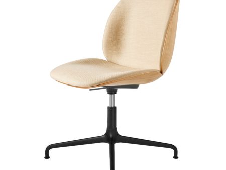 Beetle Meeting Chair - 4-Star Base - Height Adjustable - Front Upholstered - Veneer Shell Hot on Sale