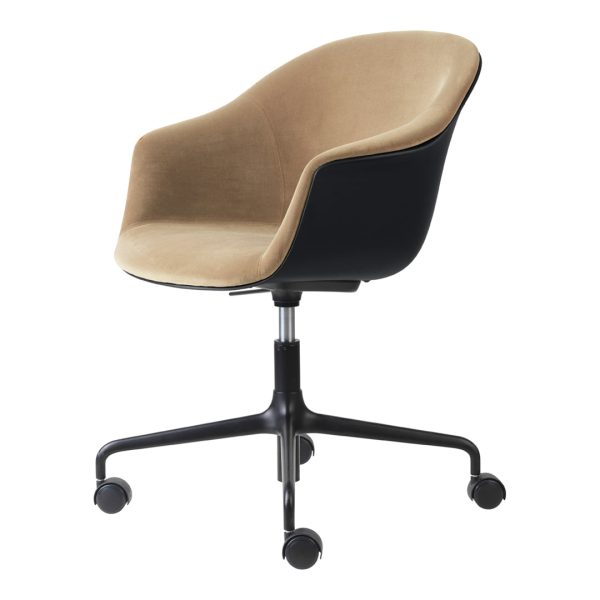 Bat Meeting Chair - 4-Star Base w  Castors - Height Adjustable - Front Upholstered For Sale