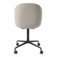 Beetle Meeting Chair - Black 4-Star Base w  Castors - Front Upholstered Discount