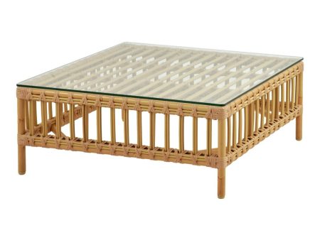 Maggie Outdoor Coffee Table w  Glass Top Hot on Sale