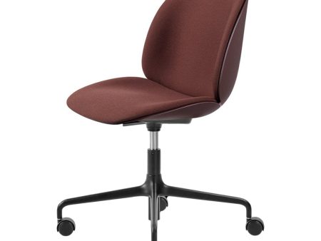 Beetle Meeting Chair - 4-Star Base w  Castors - Height Adjustable - Front Upholstered Hot on Sale