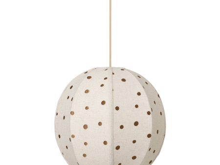 Dots Embroidered Textile Lampshade Supply