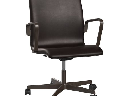 Oxford Low Back Office Armchair - 5 Star Base & Castors - Height Adjustable Sale