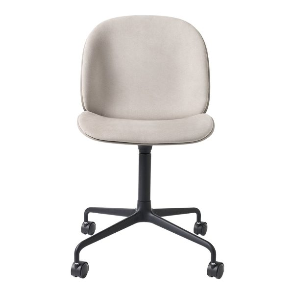 Beetle Meeting Chair - Black 4-Star Base w  Castors - Front Upholstered Discount