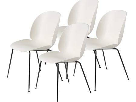 Beetle Dining Chair - Conic Base - Unupholstered Collection of 4 Supply