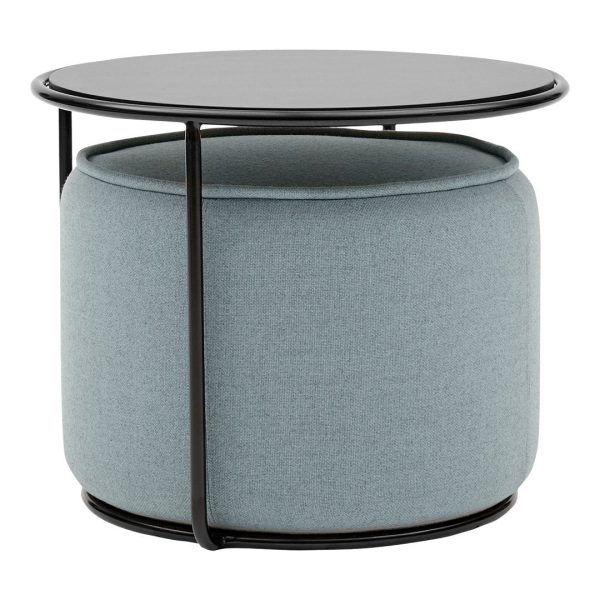 Tom Pouf & Side Table For Sale