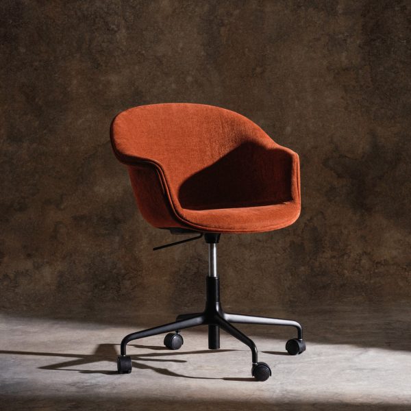 Bat Meeting Chair - 4-Star Base w  Castors - Height Adjustable - Fully Upholstered Hot on Sale