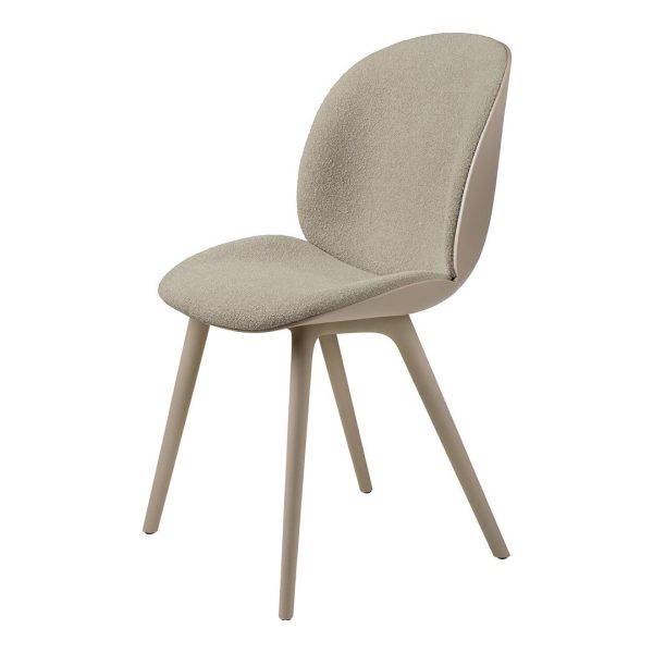 Beetle Dining Chair - Front Upholstered - Plastic Base, Monochrome Online Sale