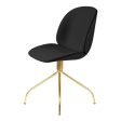 Beetle Meeting Chair - Brass  Swivel Base - Front Upholstered Online