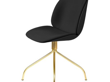 Beetle Meeting Chair - Brass  Swivel Base - Front Upholstered Online