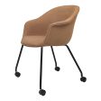 Bat Meeting Chair - 4-Legs w  Castors - Fully Upholstered For Cheap