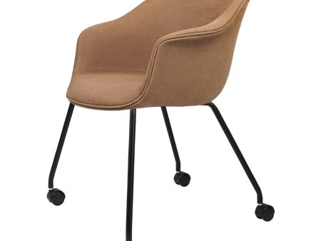 Bat Meeting Chair - 4-Legs w  Castors - Fully Upholstered For Cheap