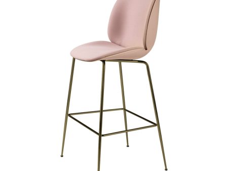 Beetle Bar Chair - Front Upholstered - Antique Brass Base Online Sale