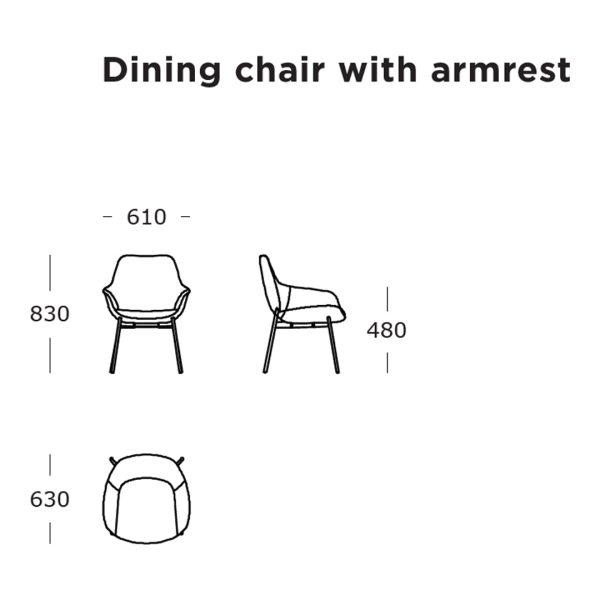 Sinum Dining Armchair - Coast - Col. 06 (QS) Sale