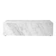 Marble Plinth Coffee Table - Low Cheap