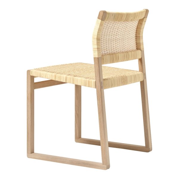 BM61 Chair - Natural Cane Wicker For Sale