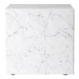 Marble Plinth End Table - Cubic Supply