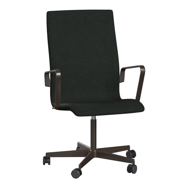 Oxford Medium Back Office Armchair - 5 Star Base & Castors For Sale