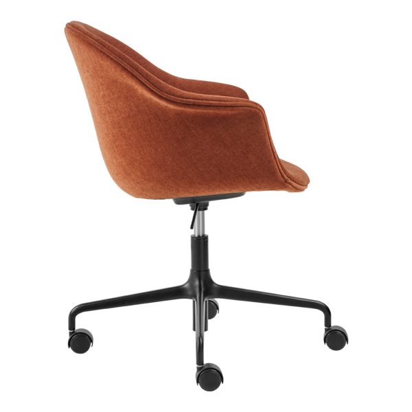 Bat Meeting Chair - 4-Star Base w  Castors - Height Adjustable - Fully Upholstered Hot on Sale